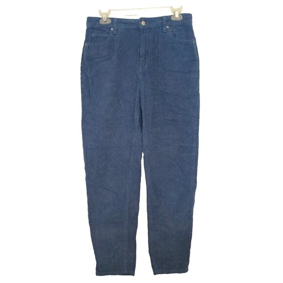 BDG Urban Outfitters Women's Corduroy Mom Jeans High Rise Tapered Blue Size 28 - Picture 1 of 8